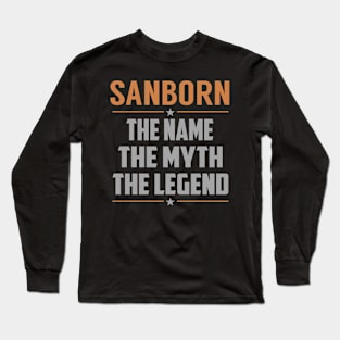 SANBORN The Name The Myth The Legend Long Sleeve T-Shirt